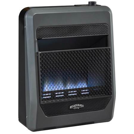 Bluegrass Living Natural Gas Vent Free Blue Flame Gas Space Heater With Blower And Ba B20TNB-BB